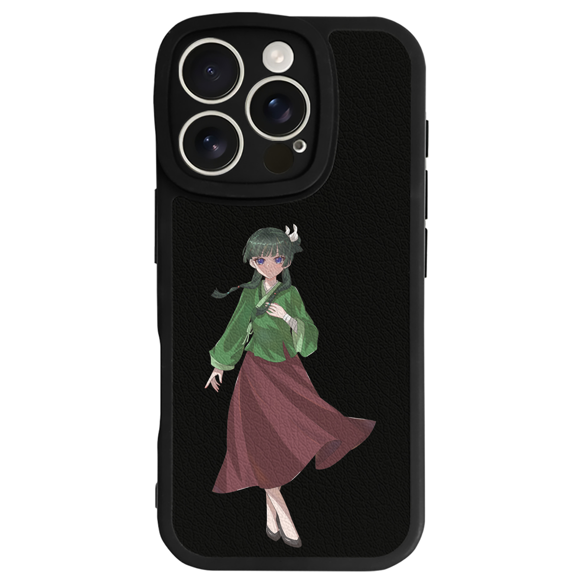 （画像用） 薬屋のひとりごと The Apothecary Diaries 【iPhone 16シリーズ対応】シリコンスマホケース（レザー調） 材質：シリコン